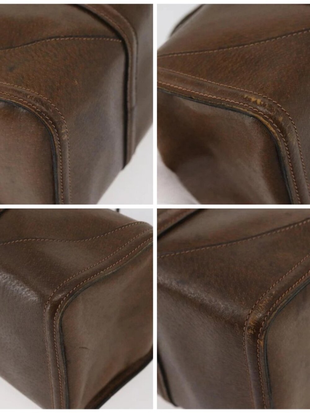 GUCCI Hand Bag Leather Brown Auth 173031 - Picture 16 of 16
